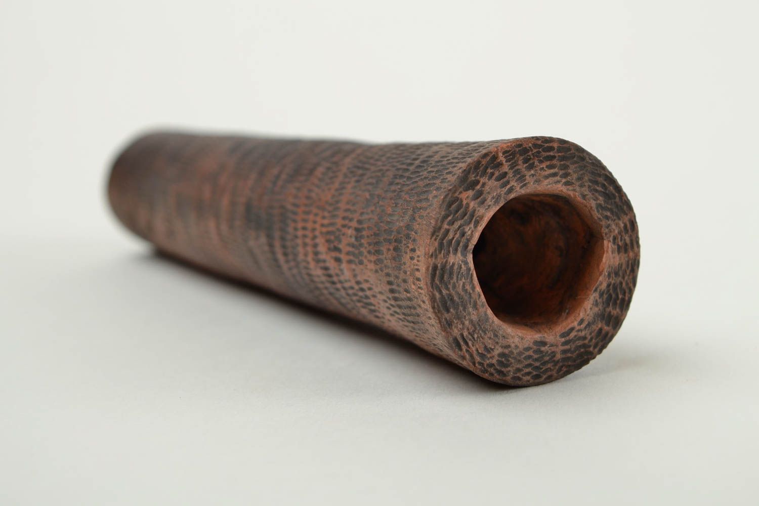 Ton Pfeife handmade Tabak Pfeife in Braun Accessoire für Männer stilvoll foto 1