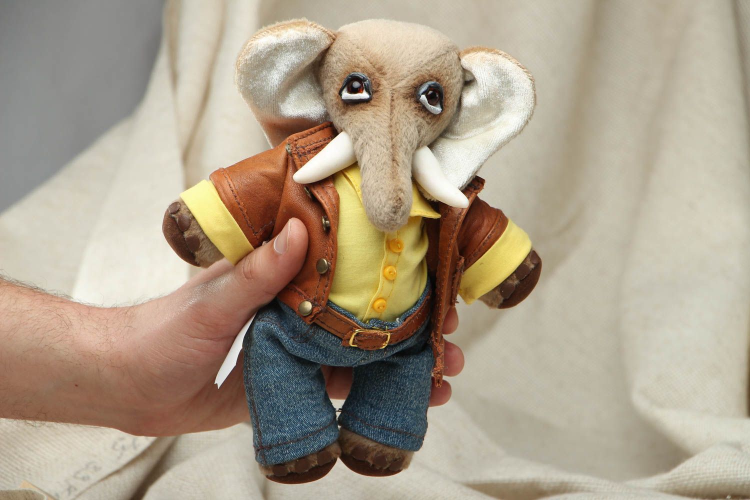 Handmade soft toy Elephant photo 4