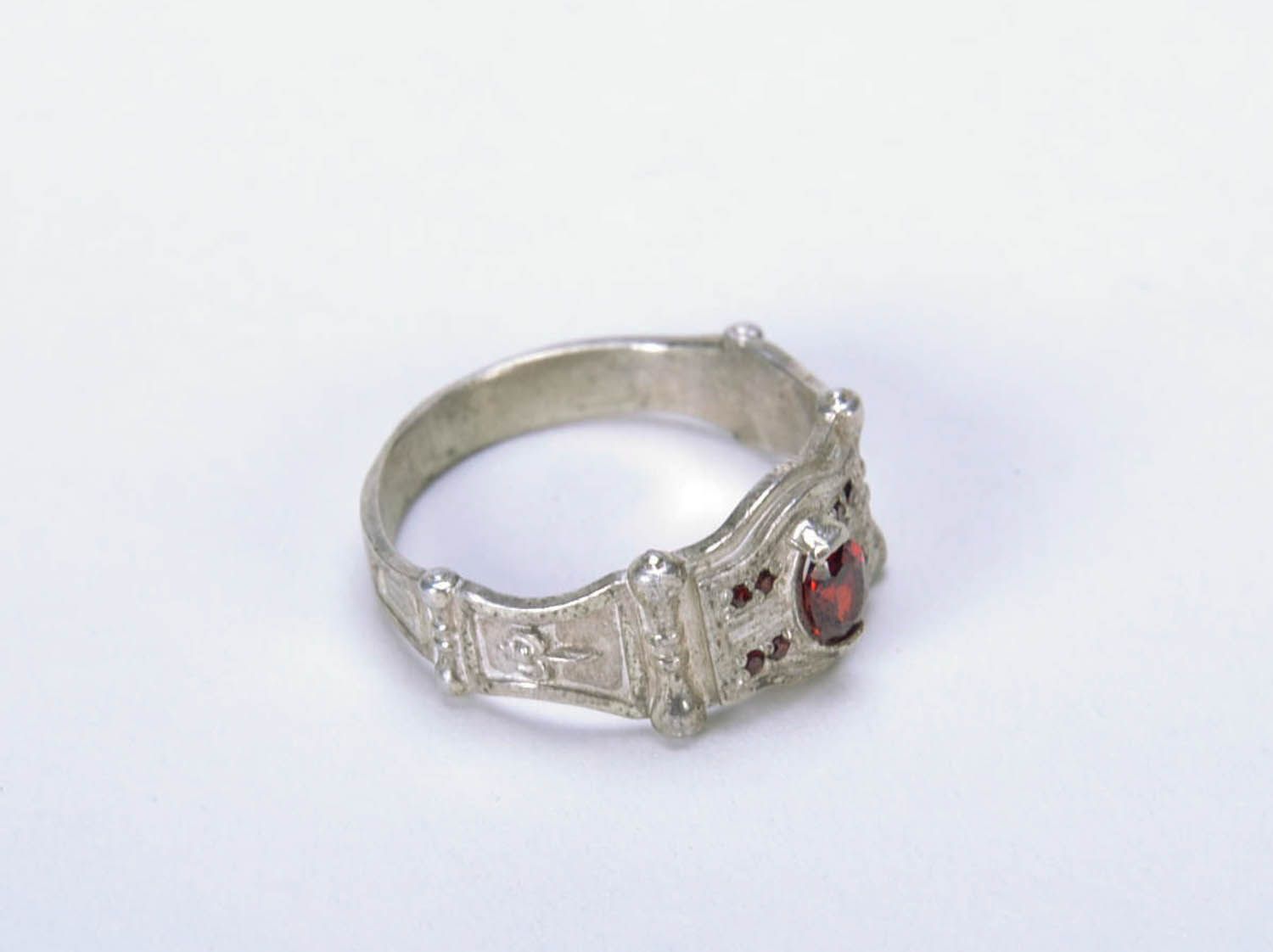 Серебряное кольцо в этническом стиле фото 4
