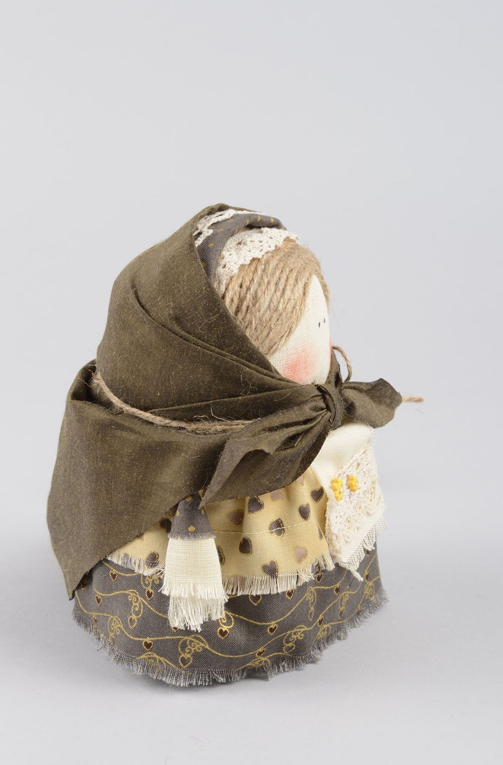 Muñeca de trapo folklórica hecha a mano decoración de hogar regalo original foto 3
