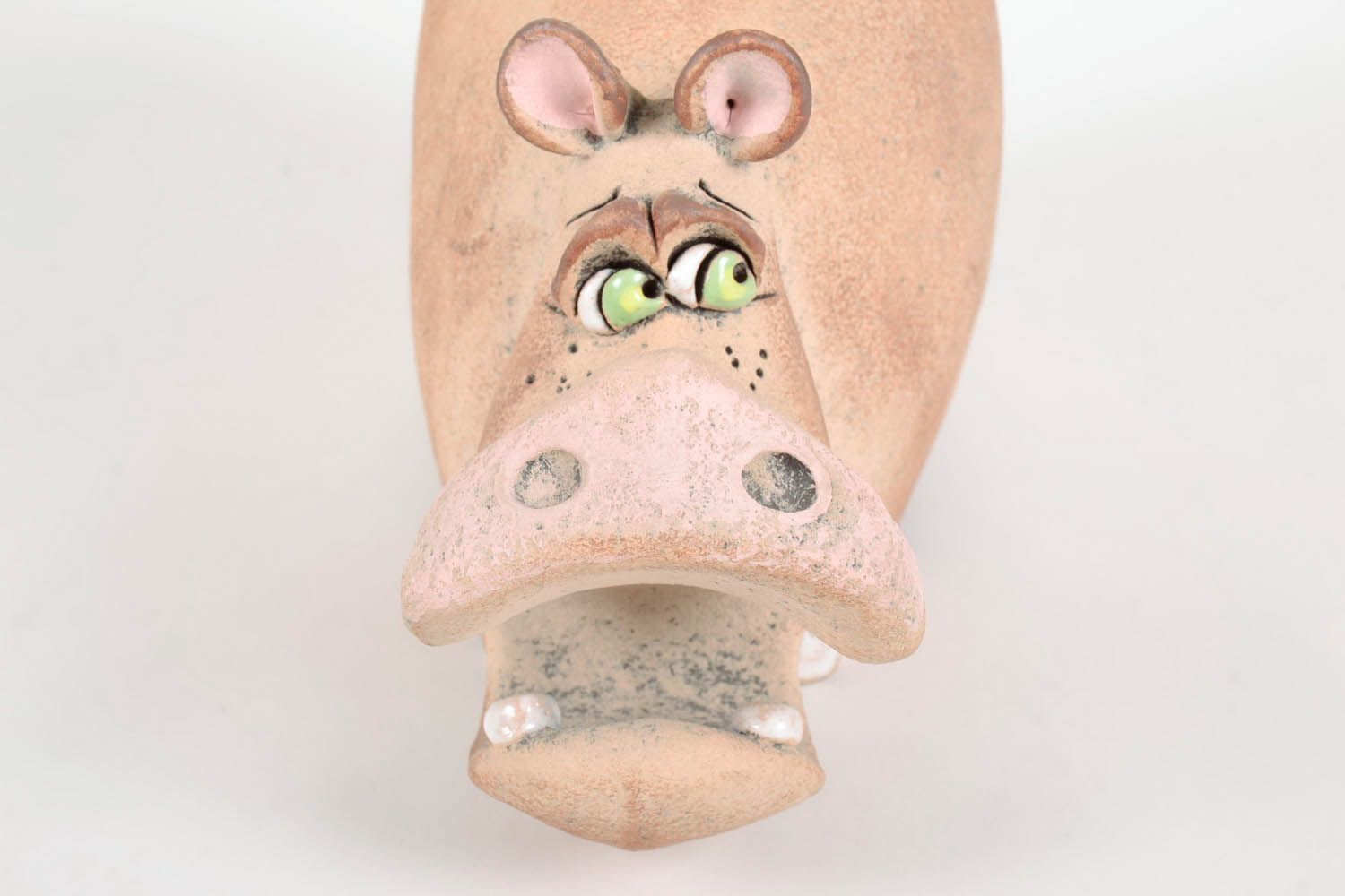 Sparbüchse aus Keramik Nilpferd foto 3