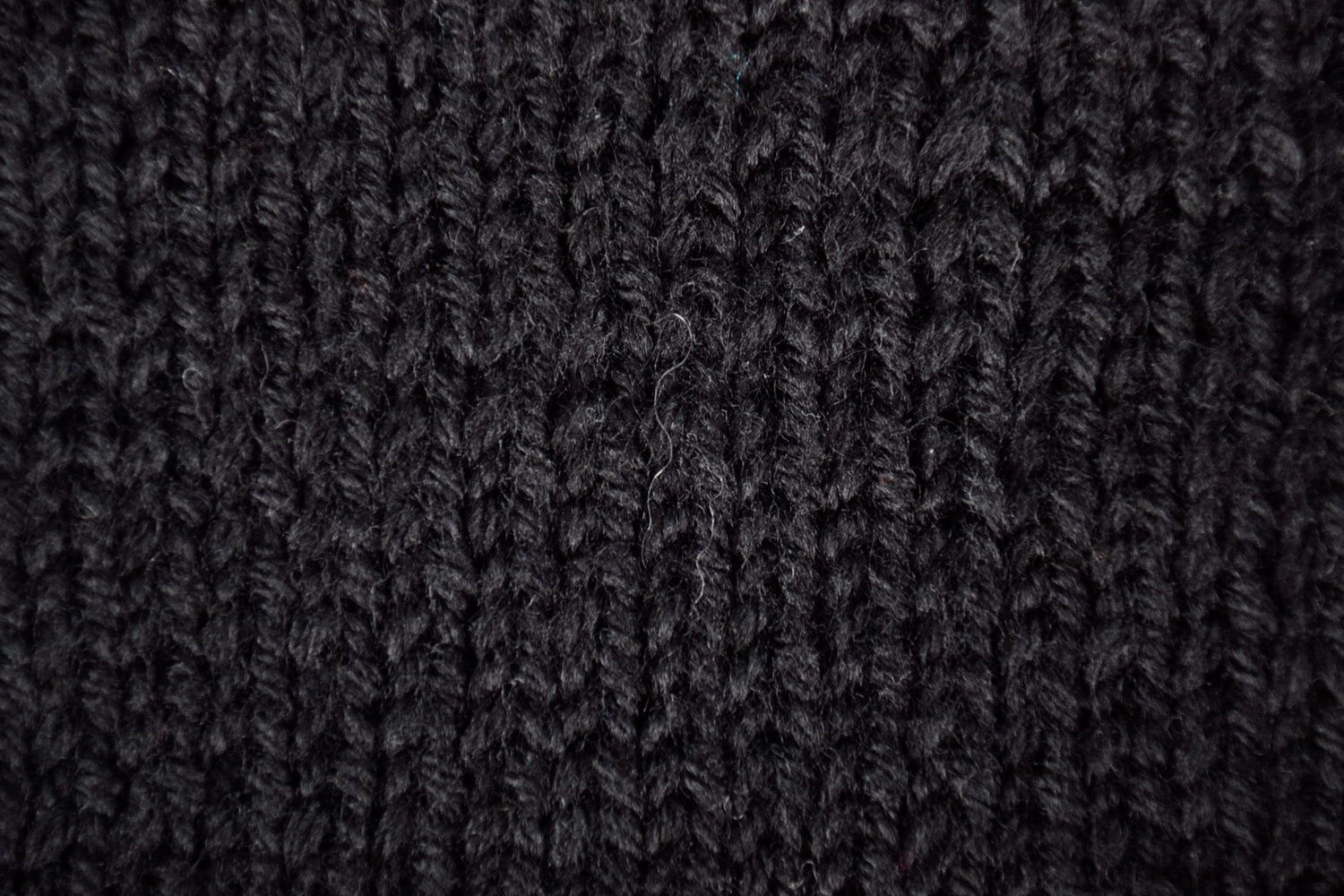 Snood tricoté en laine noire original photo 5