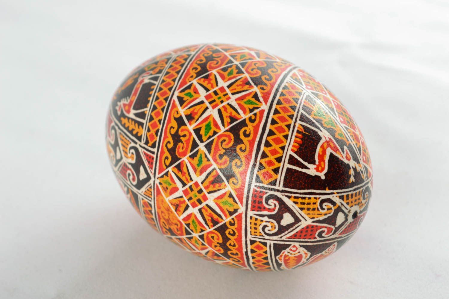 Easter egg with handmade painting photo 3