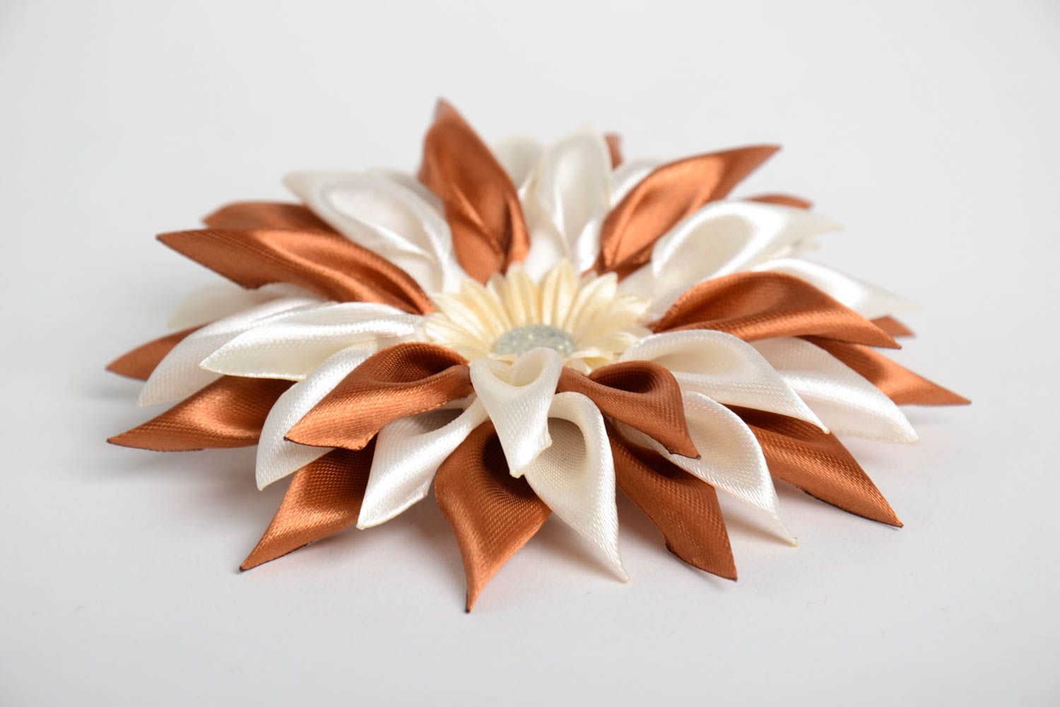 Blumen Haarspange handmade Mode Accessoire Haar Spange bunt Haarspange mit Blume foto 5