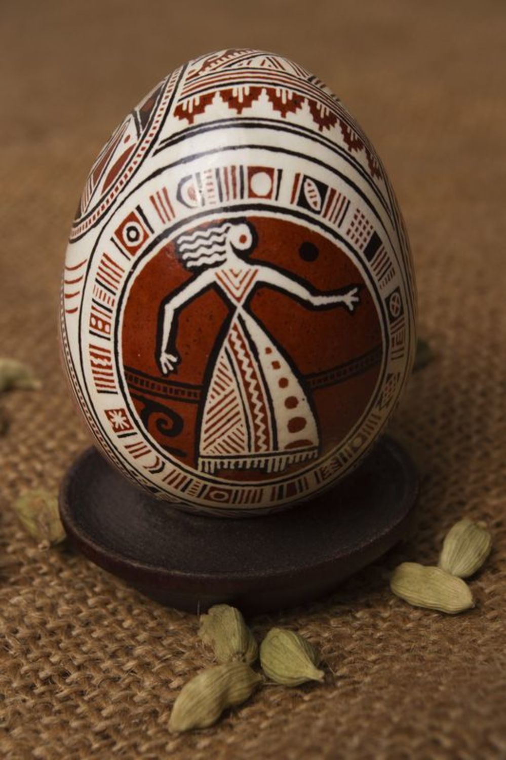 Decorative handmade Easter egg photo 1