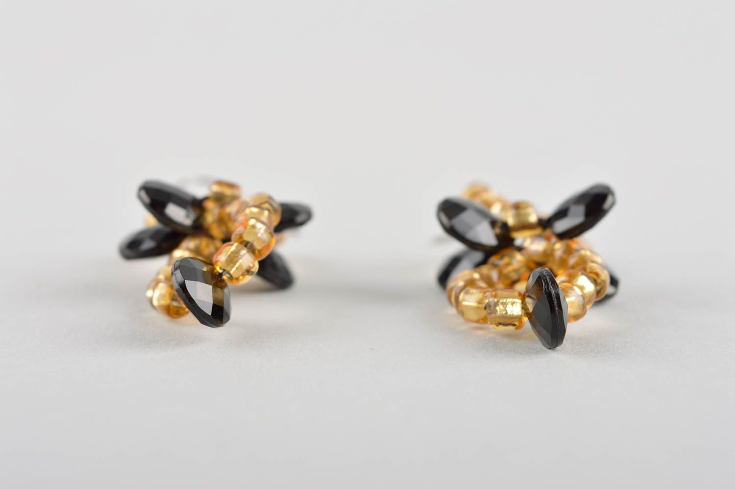 Stilvoller Glasperlen Schmuck handgemachte schöne Ohrringe Juwelier Modeschmuck foto 4