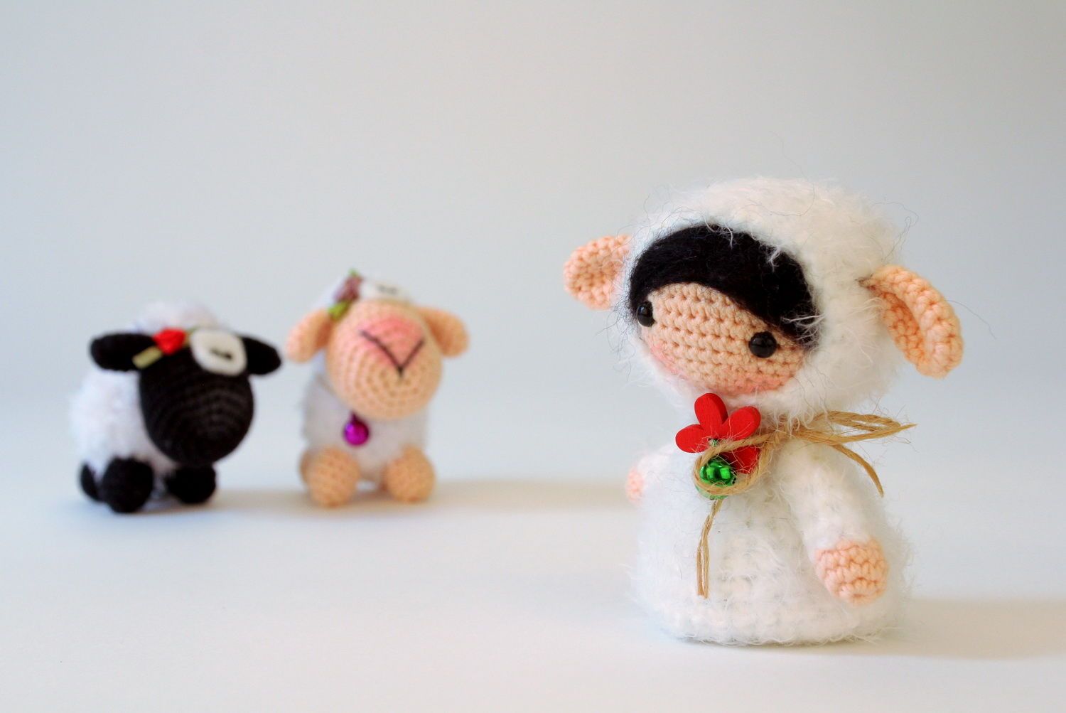 Handmade Spielzeug aus Baumwoll- und Wollgarn foto 5