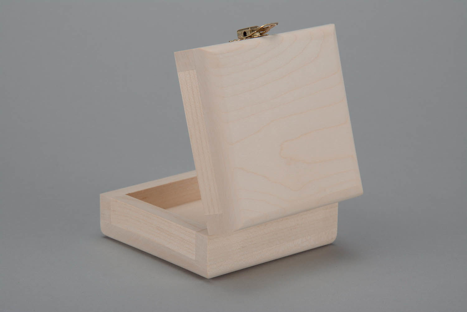 Handmade Roh-Holzschatulle für Verzierung  foto 3