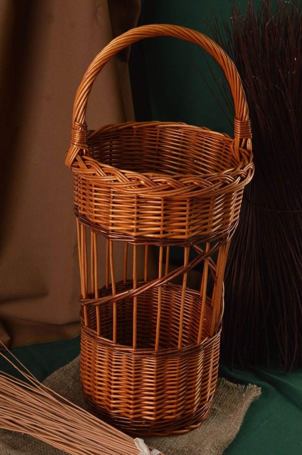 Handmade cute interior decor beautiful woven basket decorative woven basket photo 4