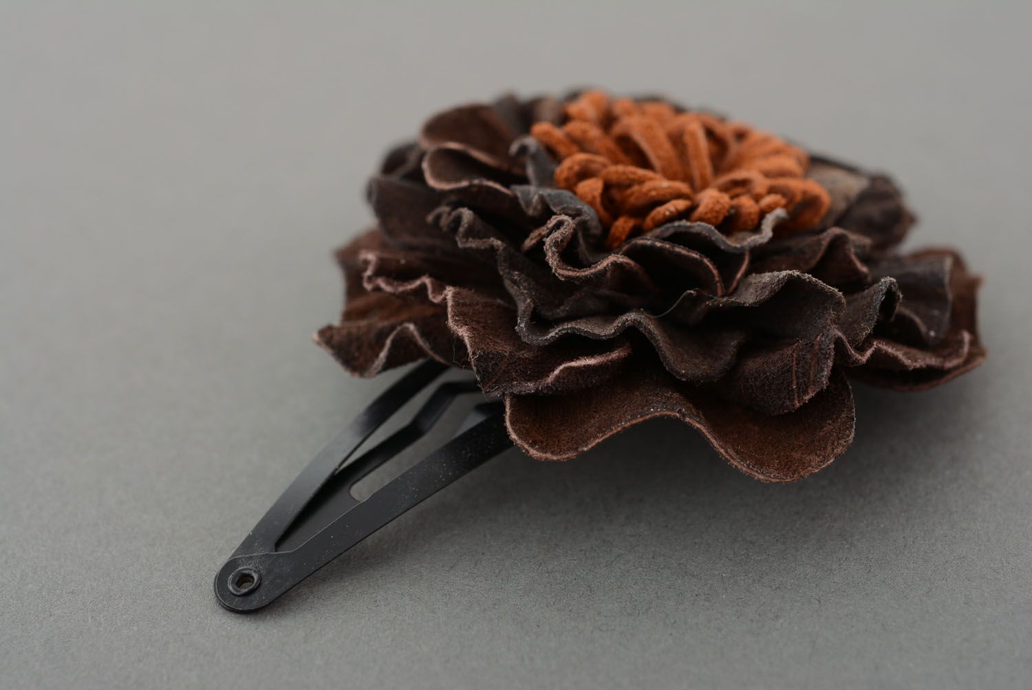Leather hairpin photo 2