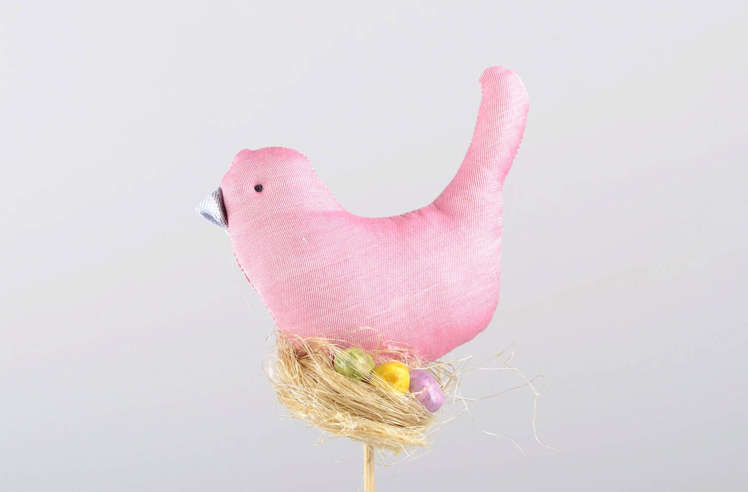 Haus Deko Garten Stecker handgemachtes Spielzeug Deko Spielzeug rosa Vogel foto 2