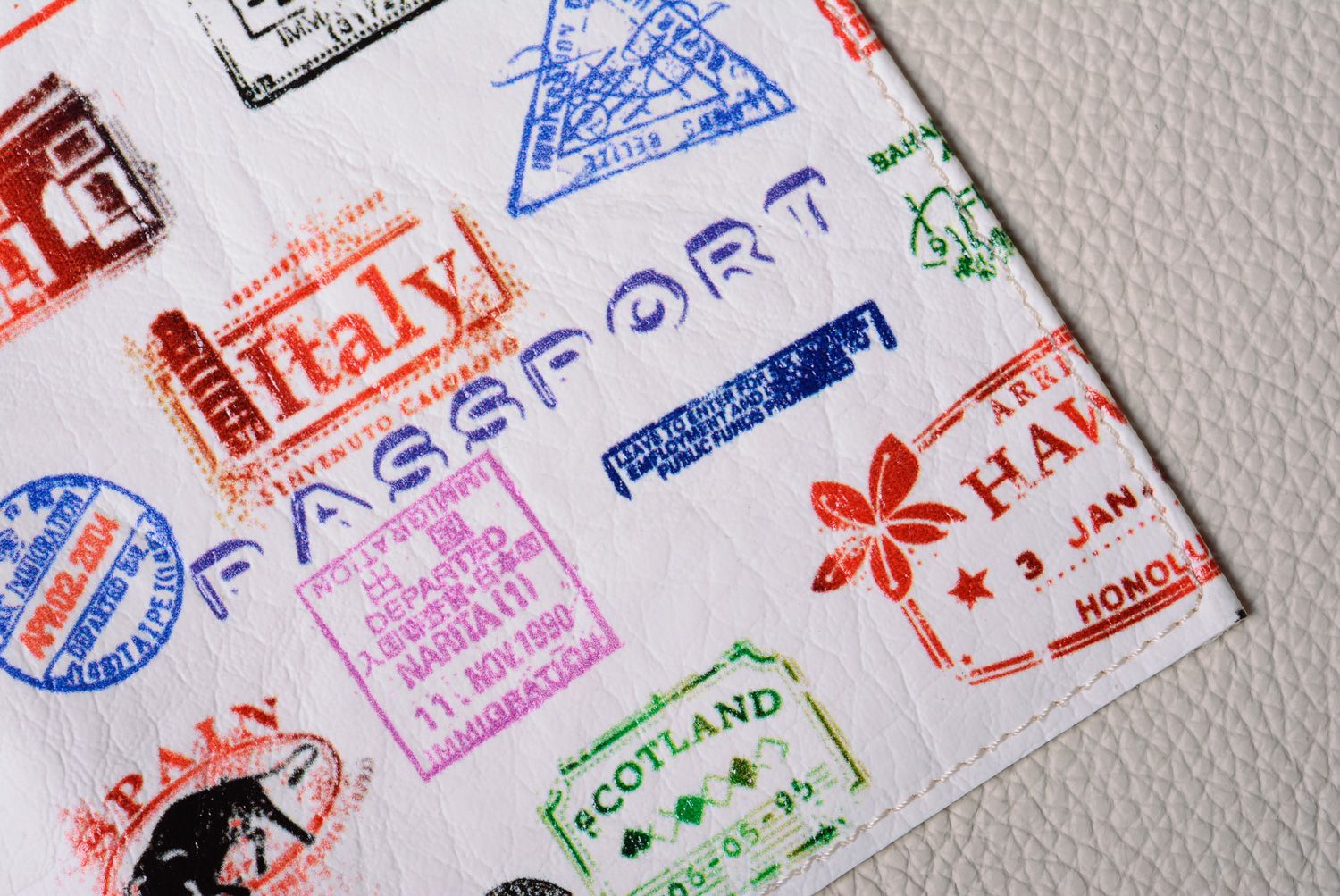 Красивая обложка на паспорт ручной работы  фото 3