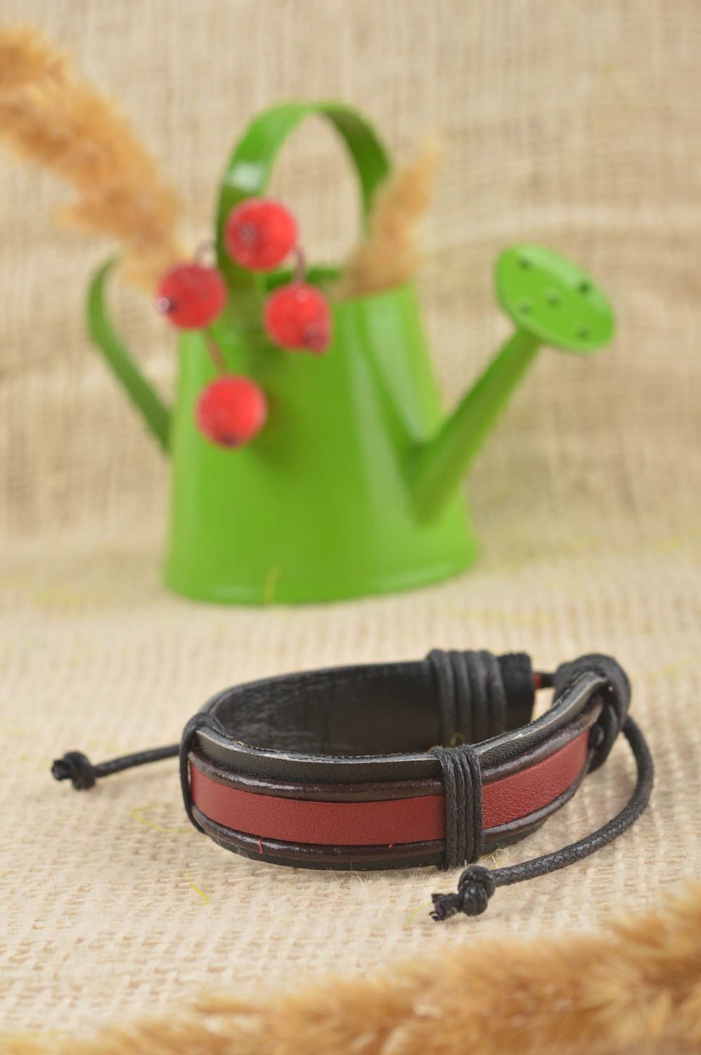 Handgemachtes Geschenk für Frau Armband Leder Damen Armband Frauen elegant schön foto 1