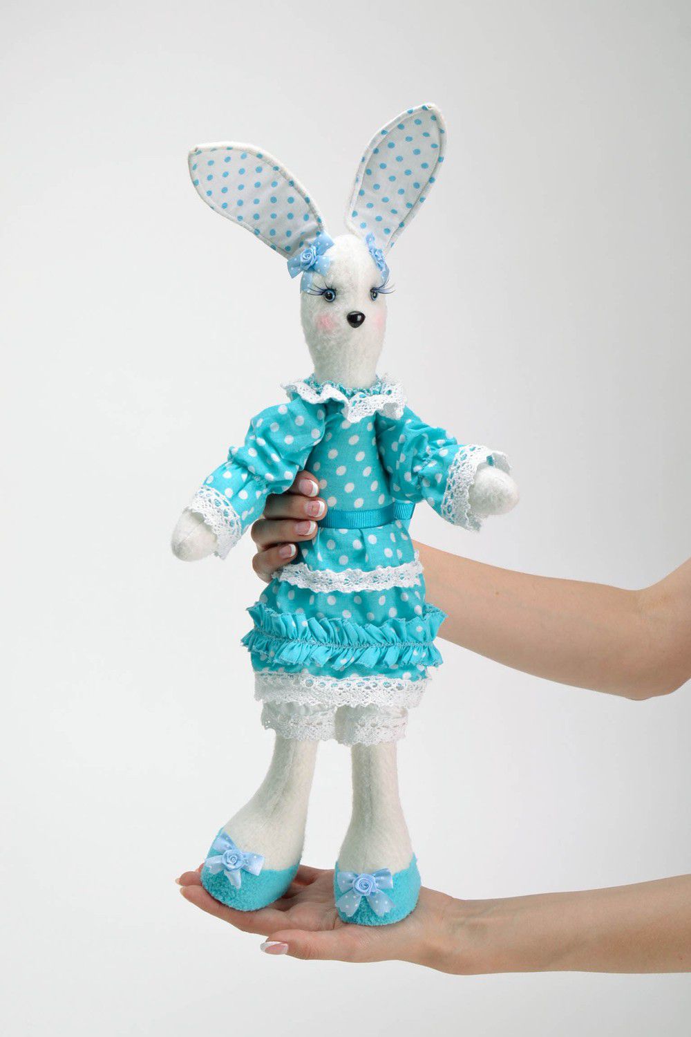 Handmade Tilde toy Hare photo 4