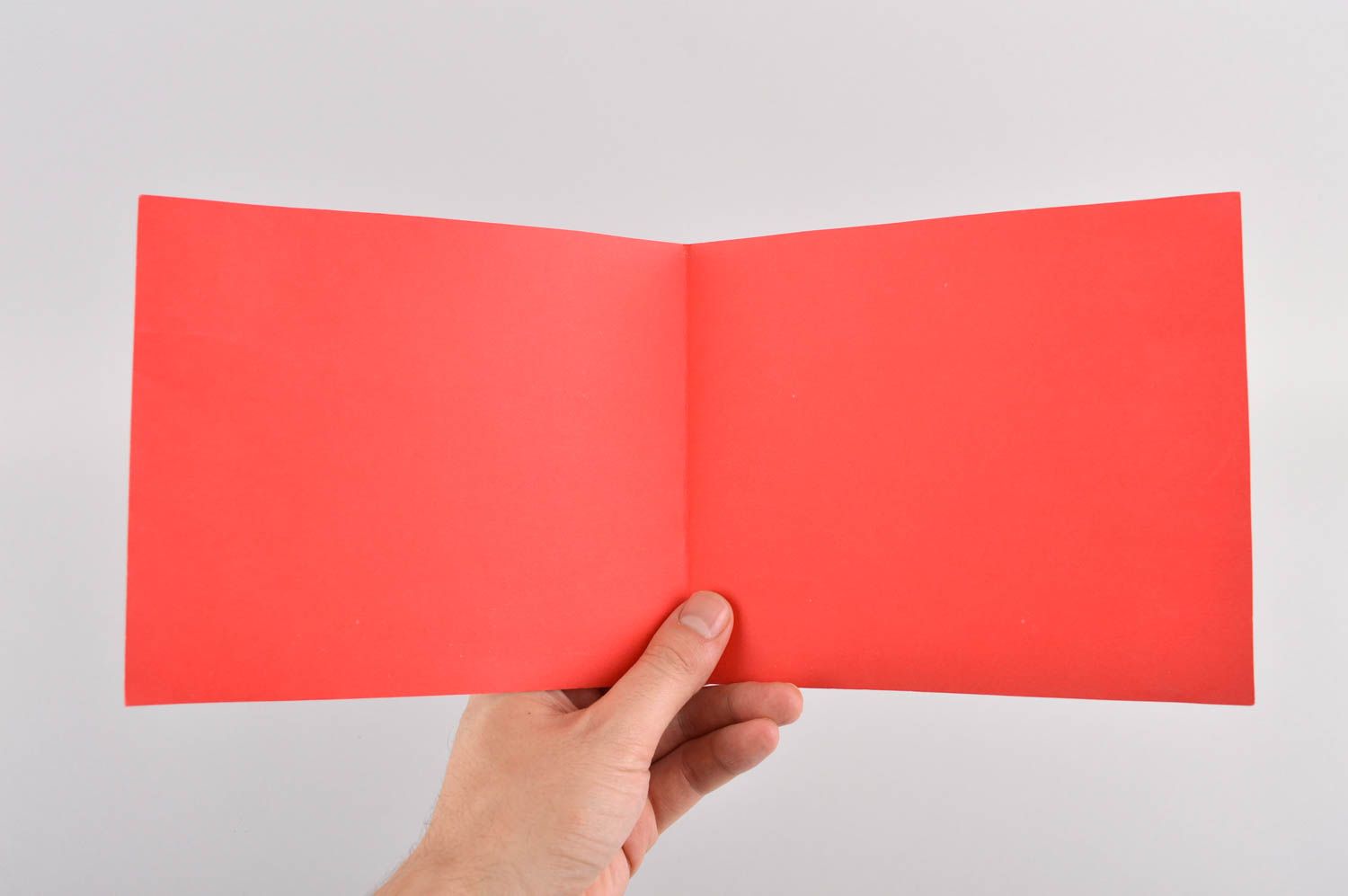 Carte de voeux rouge faite main en papier design original Petit cadeau photo 5