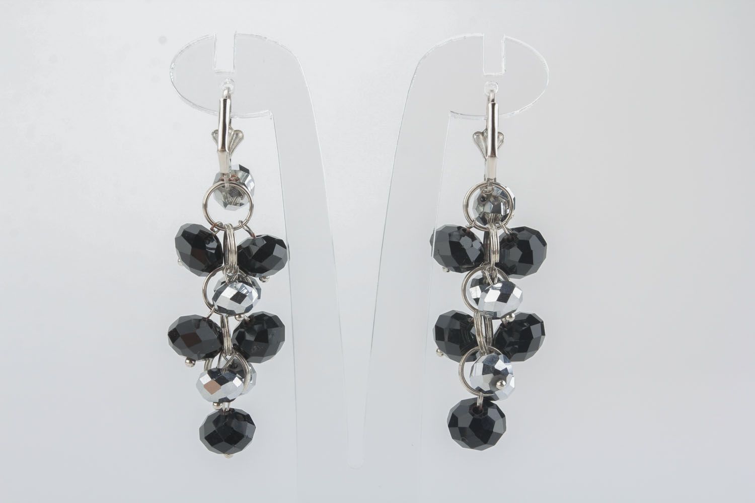 Earrings with agate photo 1