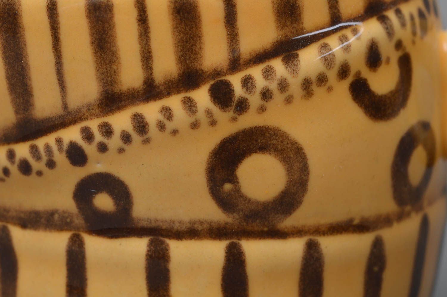 Handmade keramische Tasse aus Porzellan mit Bemalung rot schön originell foto 3
