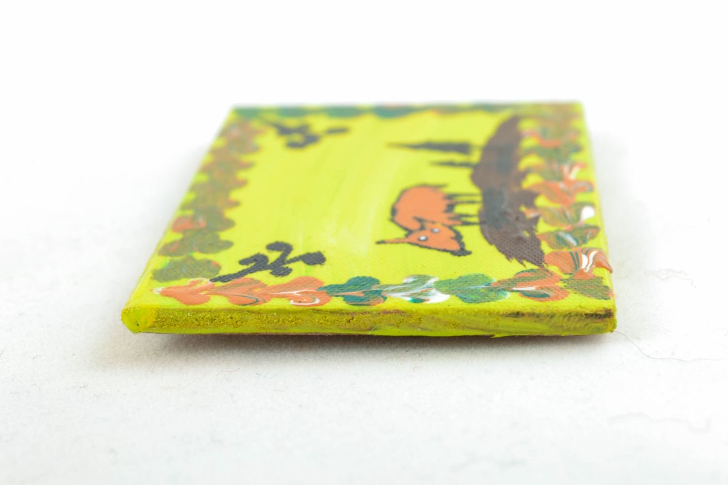 Bright handmade fridge magnet with package photo 5
