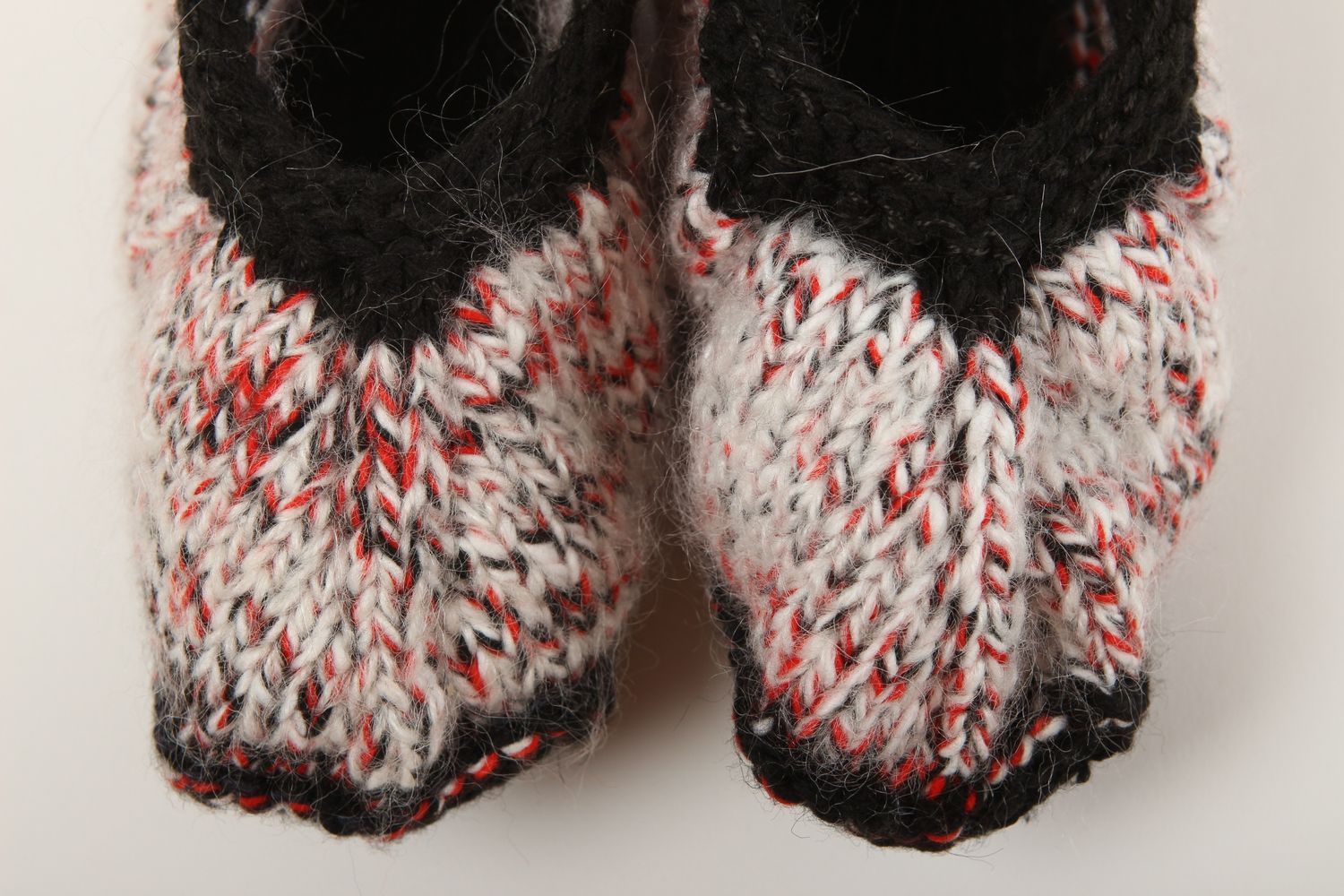 Zapatillas de casa hechas de lana calzado femenino artesanal regalo original foto 2