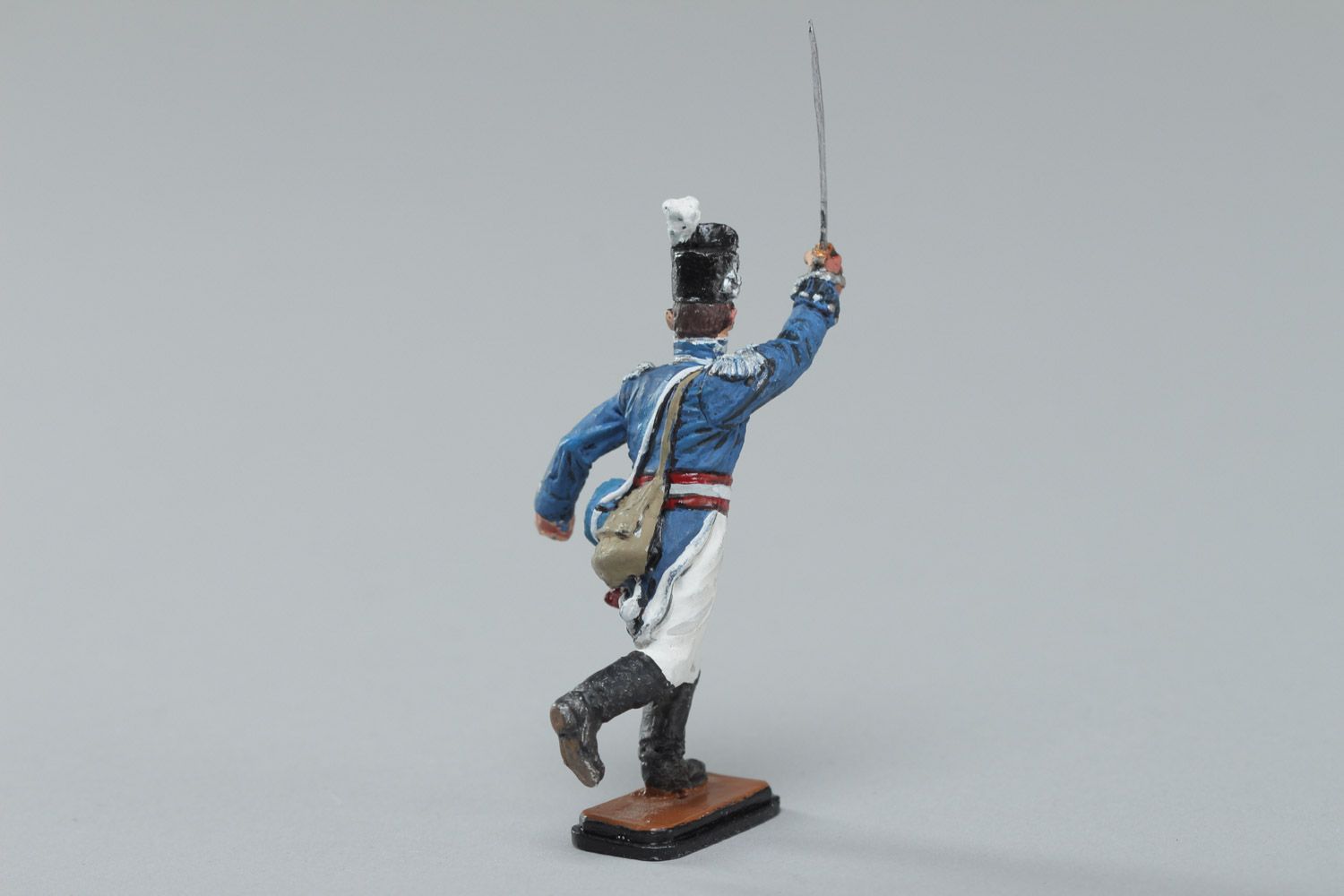 Handmade historical painted tin soldier figurine of American army officer photo 2