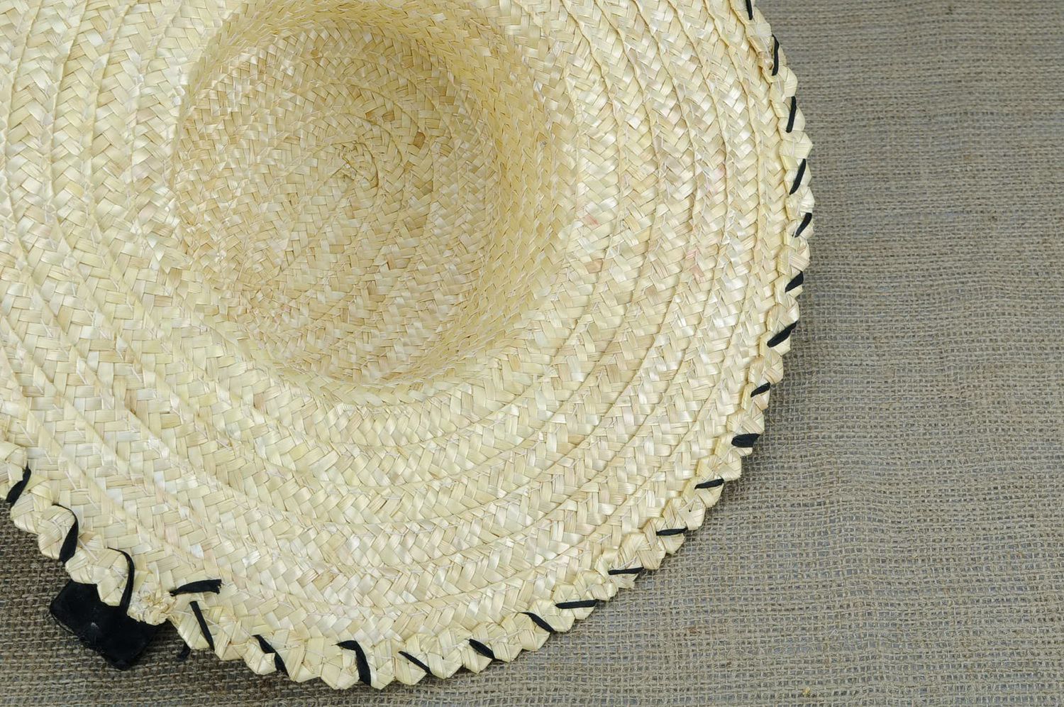 Sombrero de paja para mujer con conchas foto 5