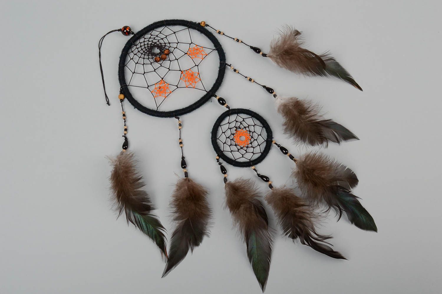 Handmade dreamcatcher wall hanging home amulet for decorative use only photo 1