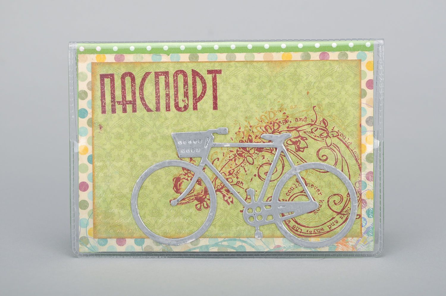 Capa para passaporte Bicicleta foto 1