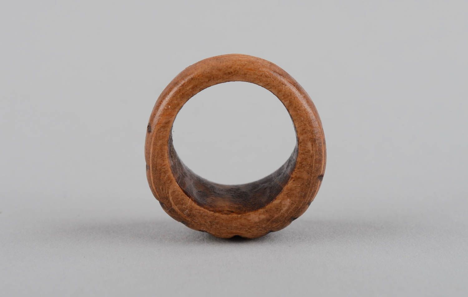 Кольцо ручной работы необычное кольцо ребристое деревянное кольцо для девушки фото 10