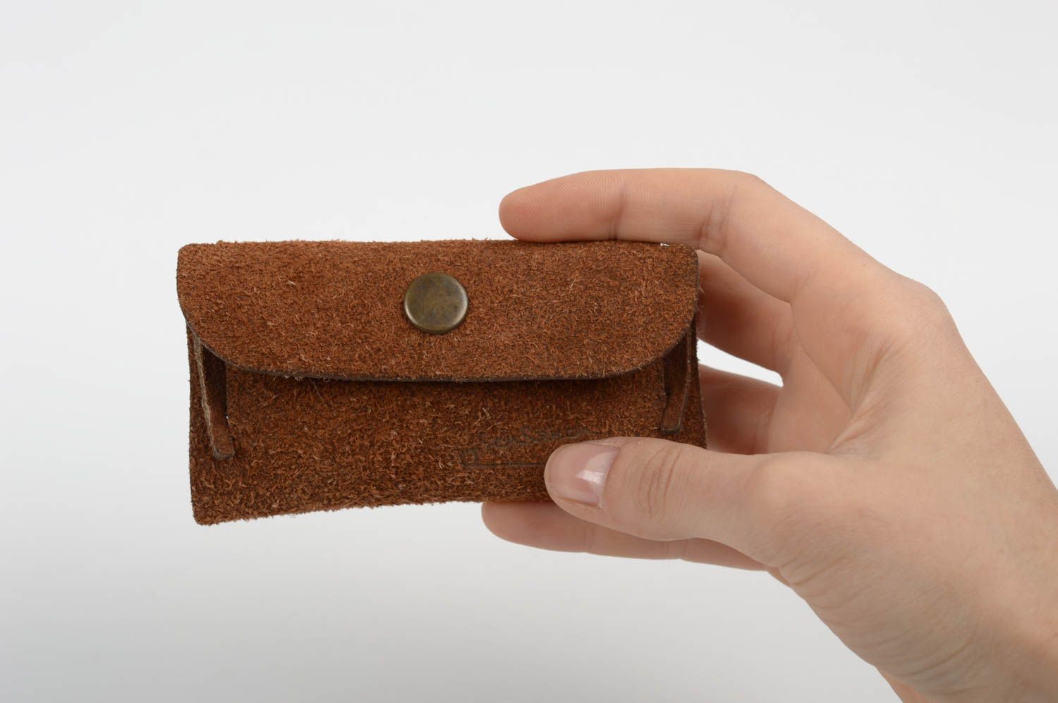 Handmade key holder designer leather women wallet leather accessories for women photo 1