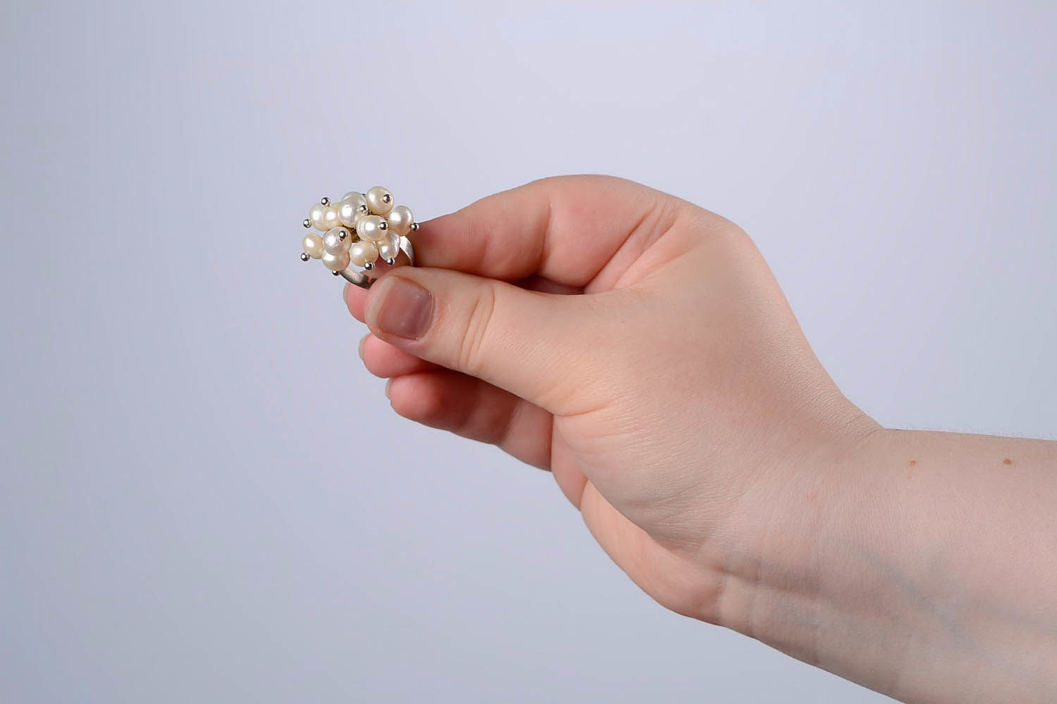 Ring with pearl photo 3