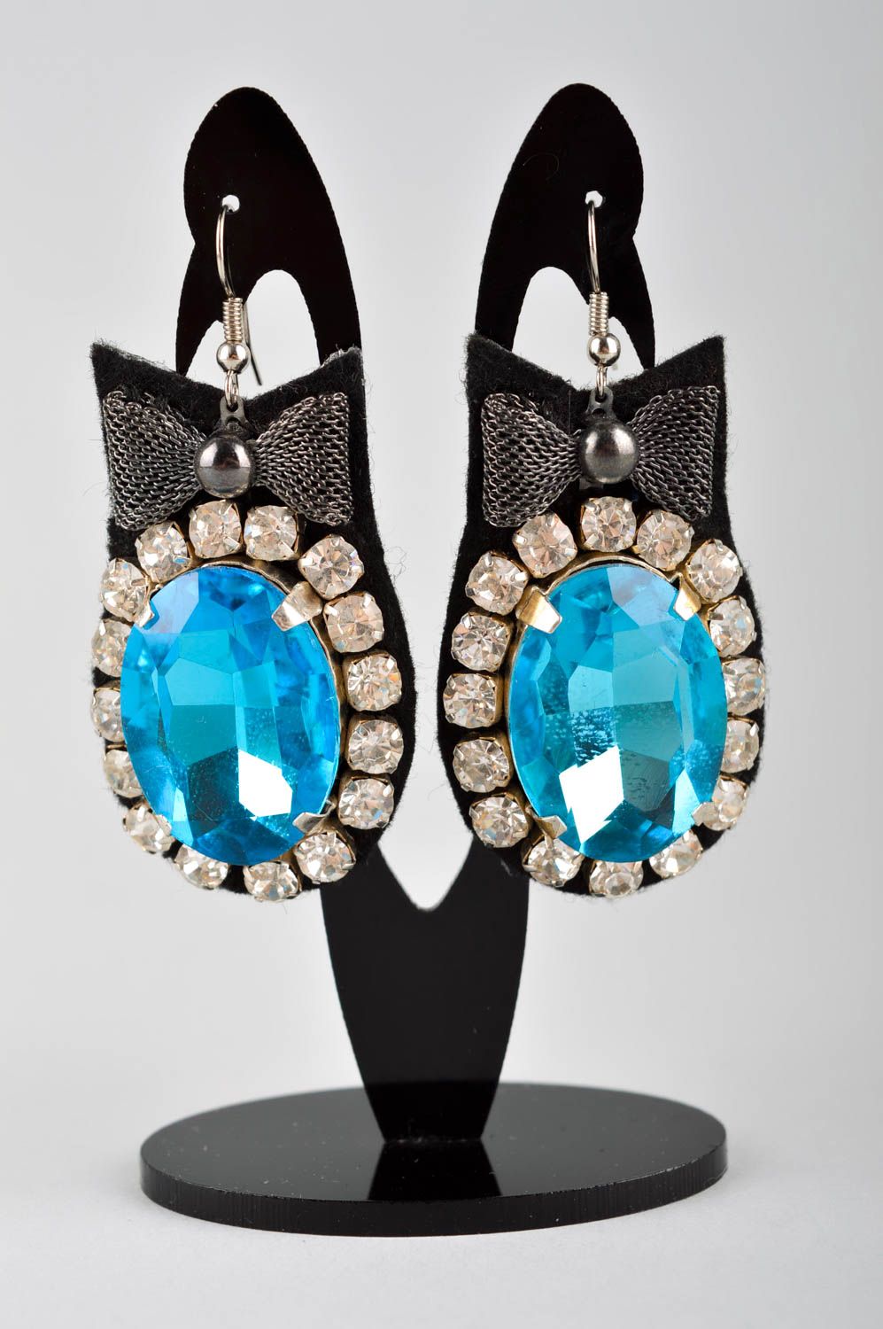 Long crystal earrings handmade earrings with beads fashion jewelry for girls photo 2