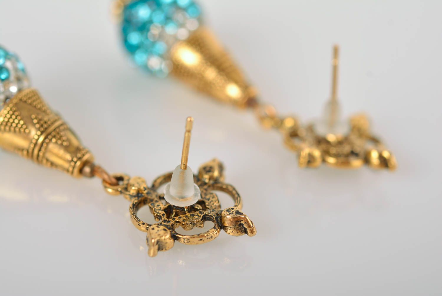 Handmade stylish cute earrings designer elegant earrings beautiful accessory photo 4