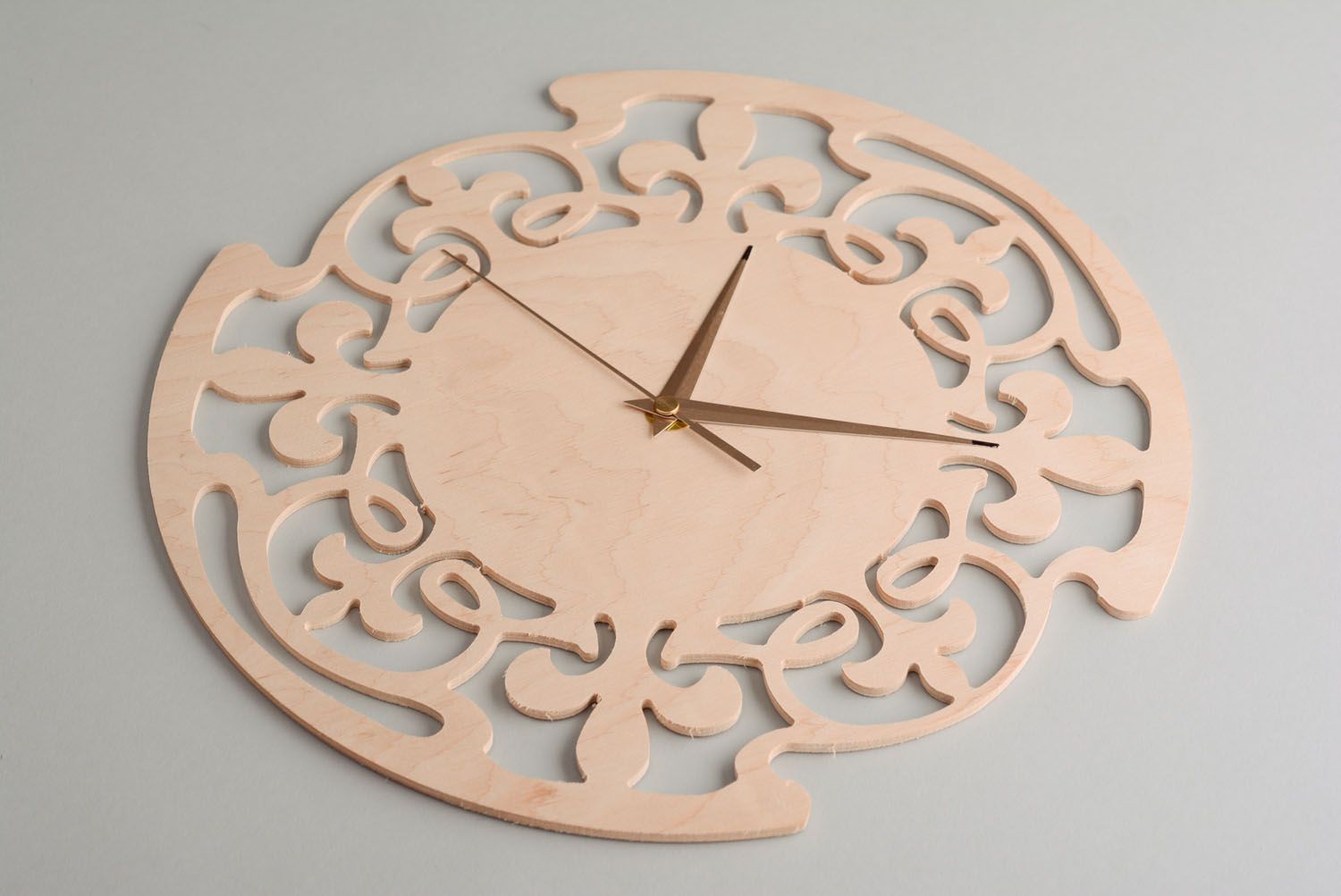 Ébauche en bois décorative faite main Horloge photo 1
