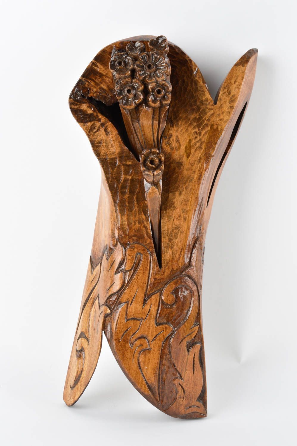 Panel de pared tallado de madera artesanal adorno para la casa regalo