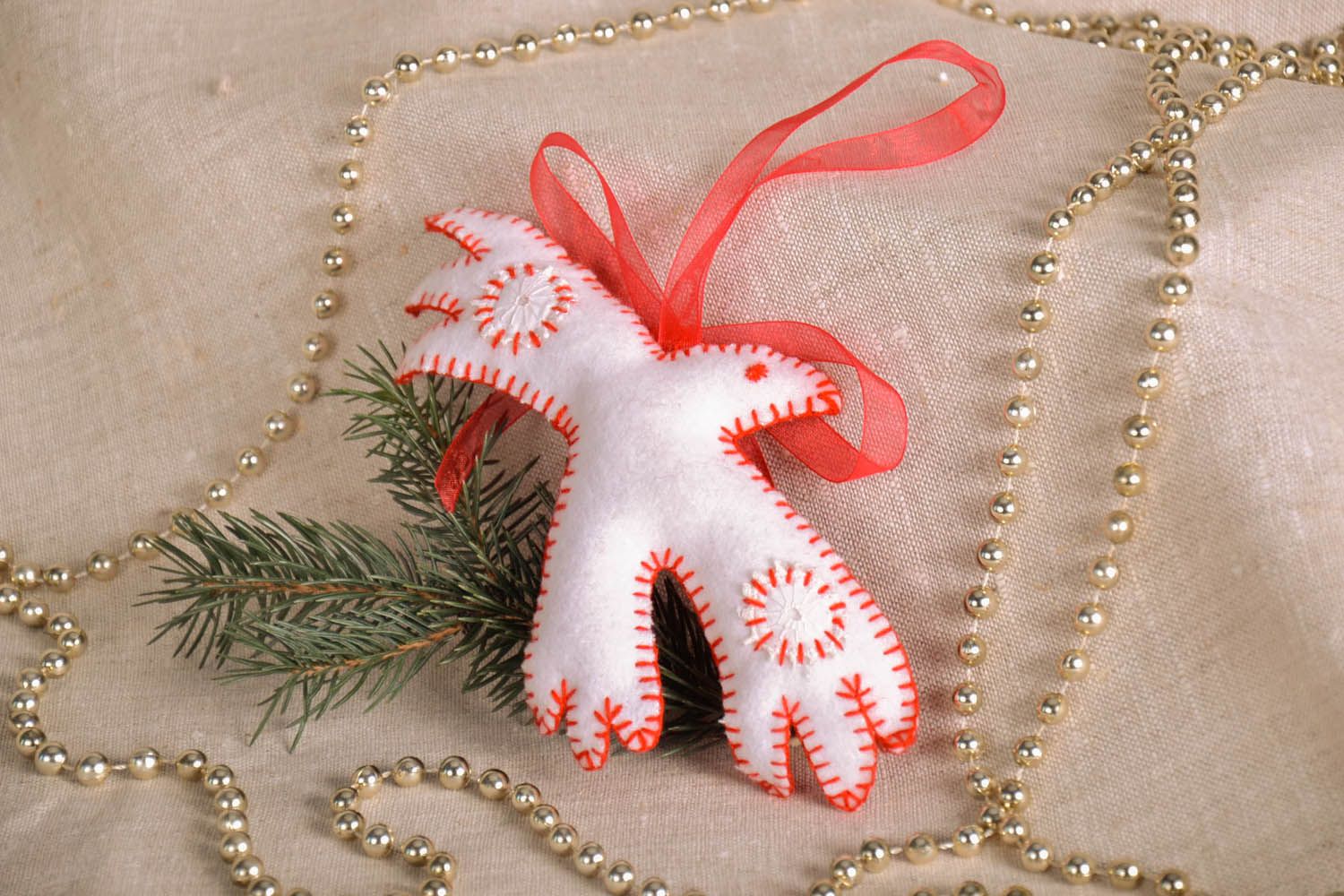Brinquedo macio para Árvore de Natal feito à mão de algodão para decoração do interior  foto 1