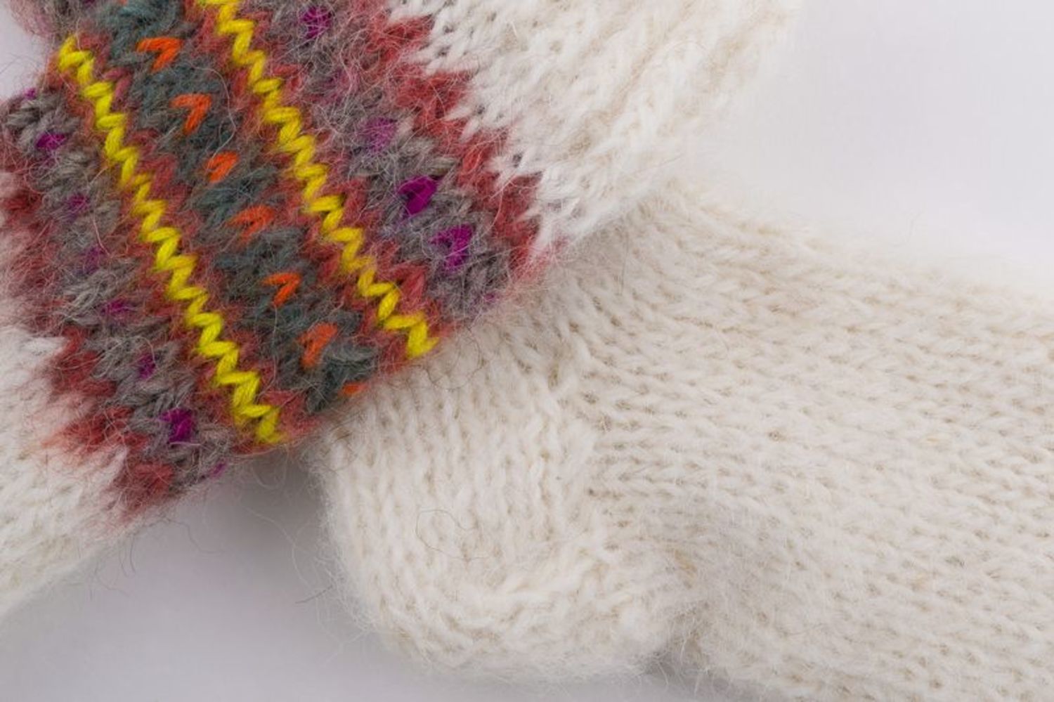 Calcetines tejidos de lana para mujeres foto 3