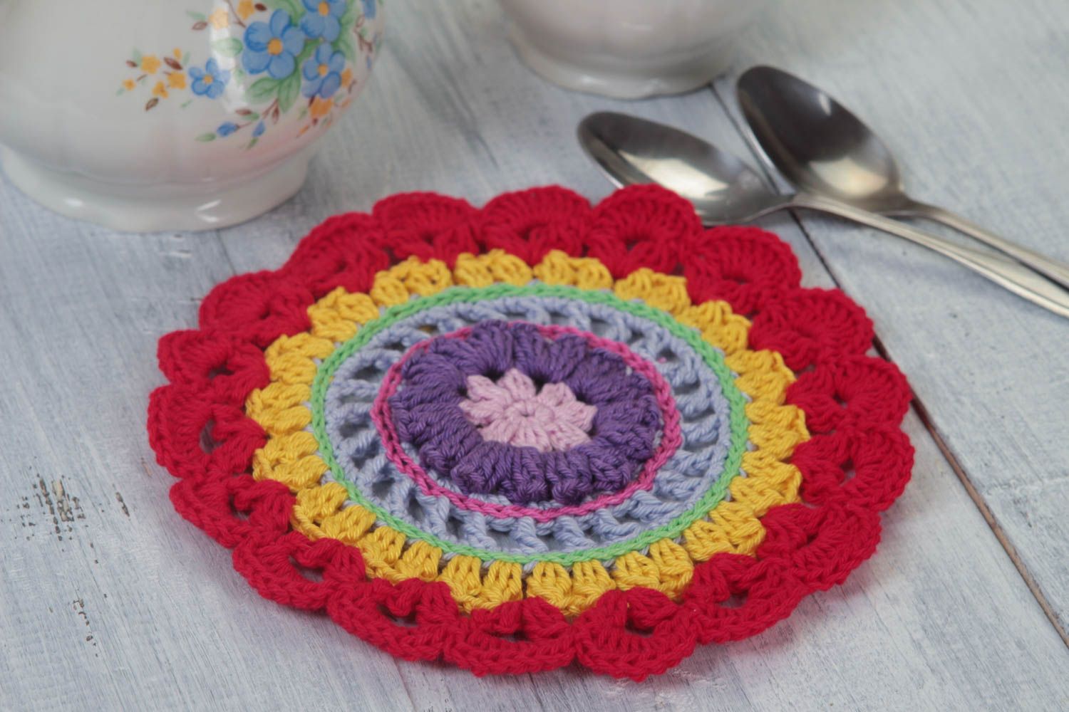 Beautiful handmade pot holder crochet potholder designs kitchen accessories photo 1