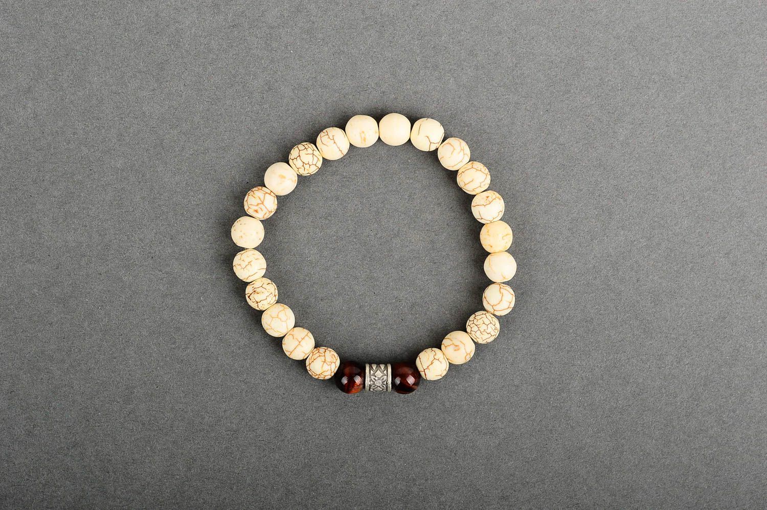 Naturstein Schmuck handmade Geschenk für Frauen schönes Damen Armband zart foto 1