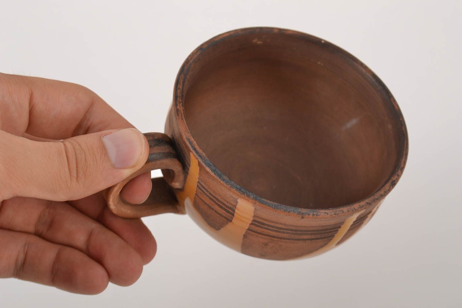 Tee Tasse Handarbeit Keramik Geschirr Küchen Zubehör originelles Geschenk grell foto 5