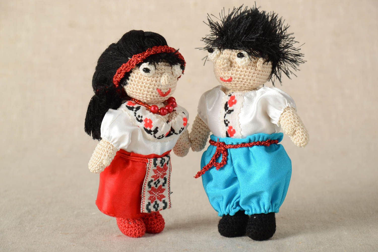 Handmade crocheted toys stylish presents for kids unusual textile toys photo 1