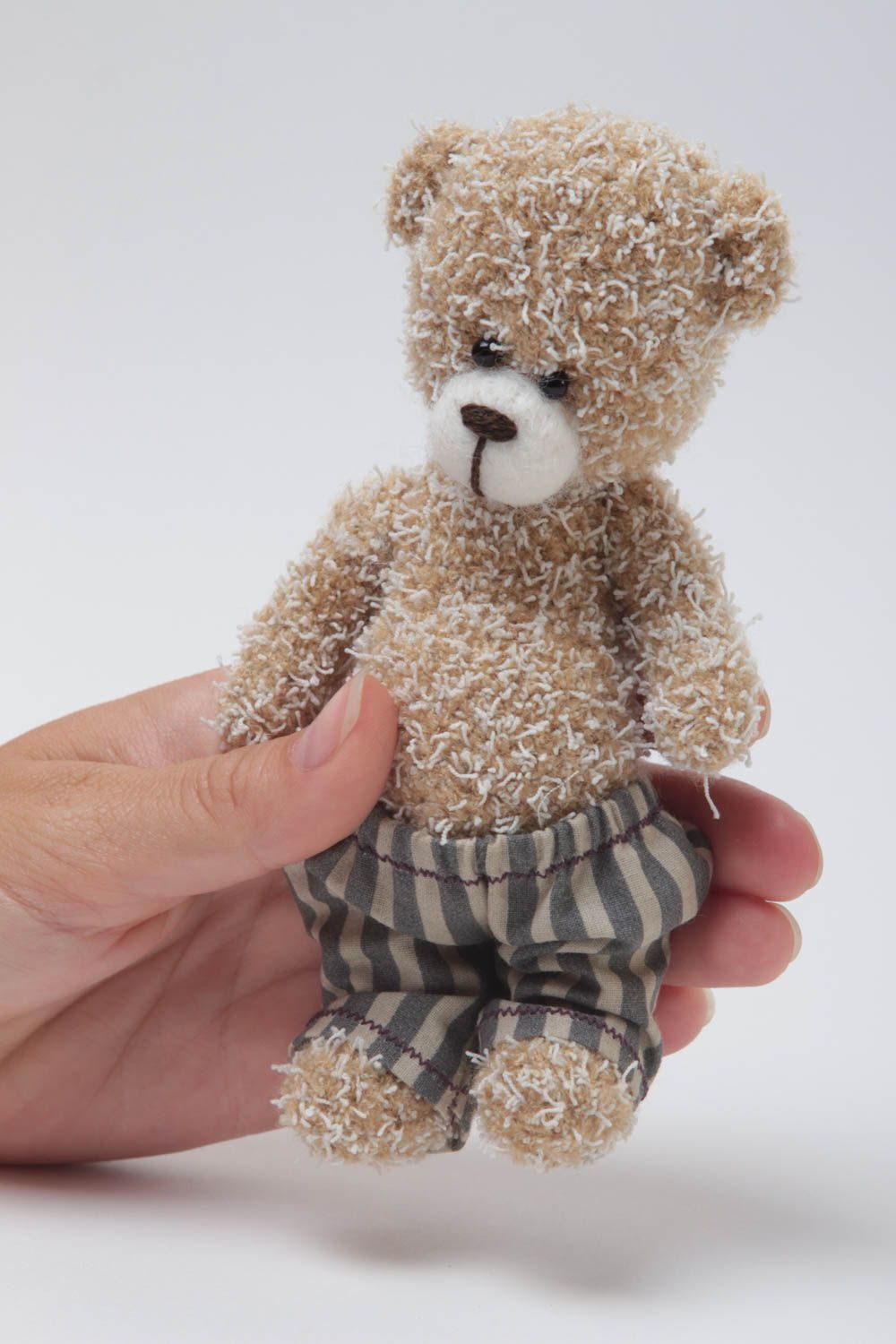Игрушка мишка игрушка ручной работы игрушечный медведь оригинальный подарок фото 5