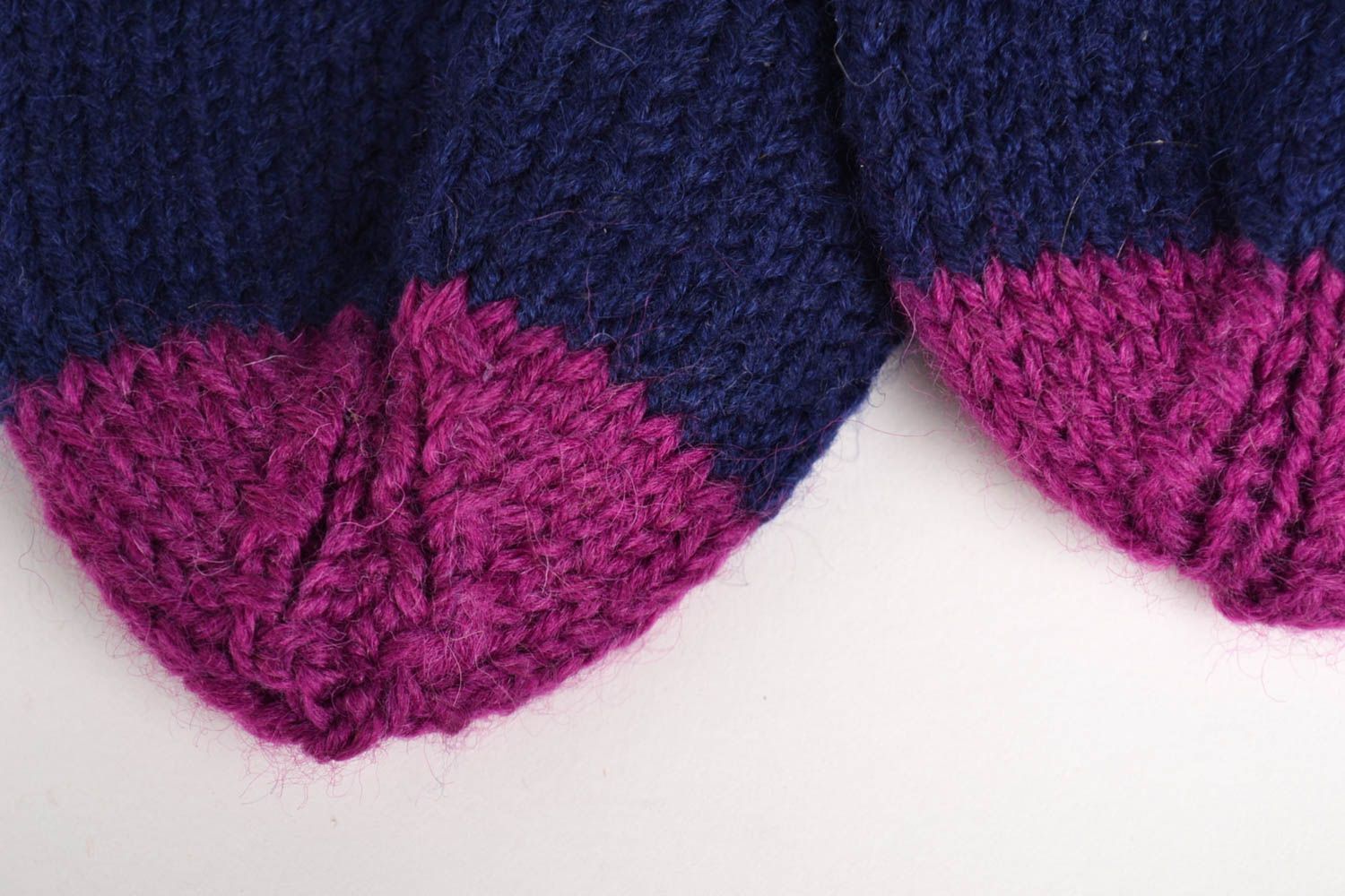 Stylish handmade knitted socks warm socks handmade accessories for girls photo 3