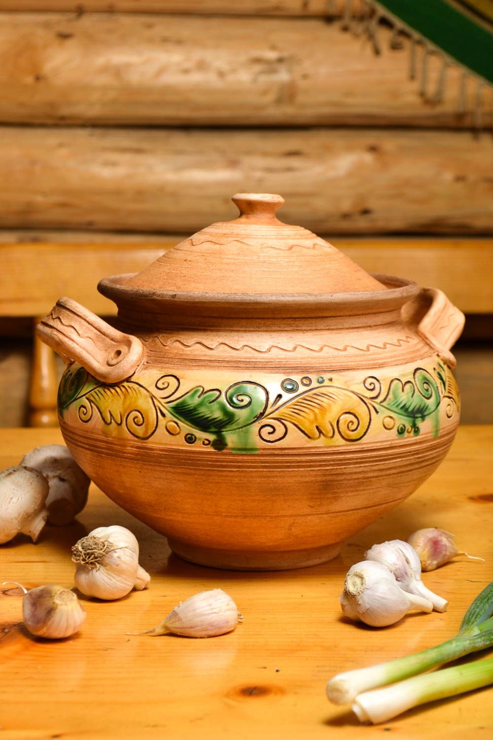 Pote de barro para cocina cerámica artesanal original elemento decorativo foto 1