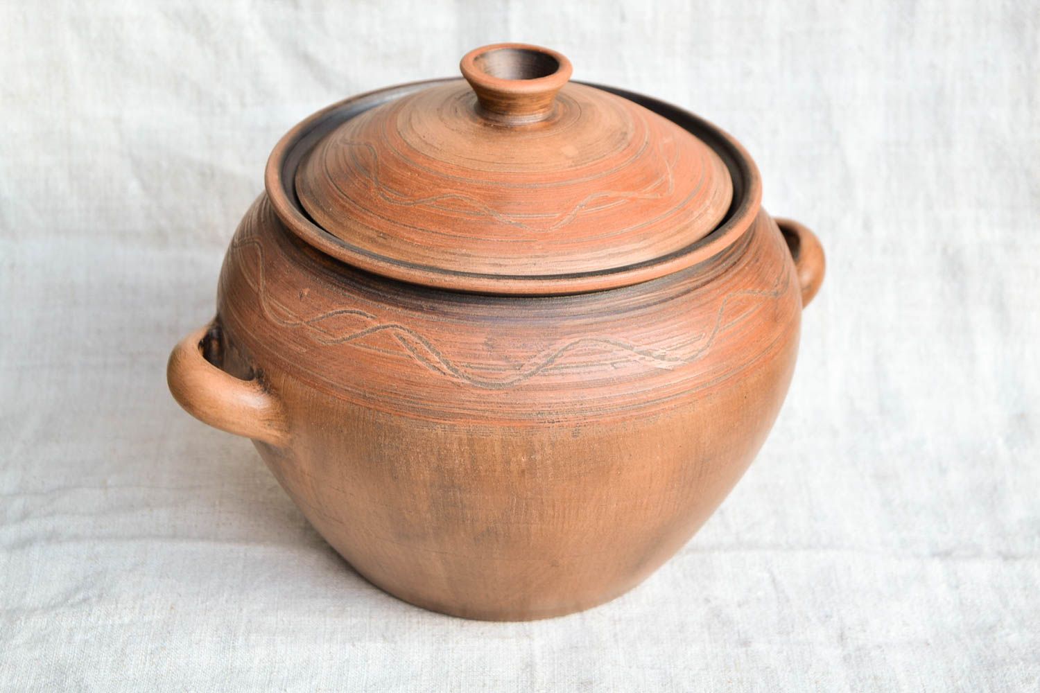 Handmade Keramik Topf schönes Ton Geschirr Küchen Deko Küchen Dekor groß schön foto 4