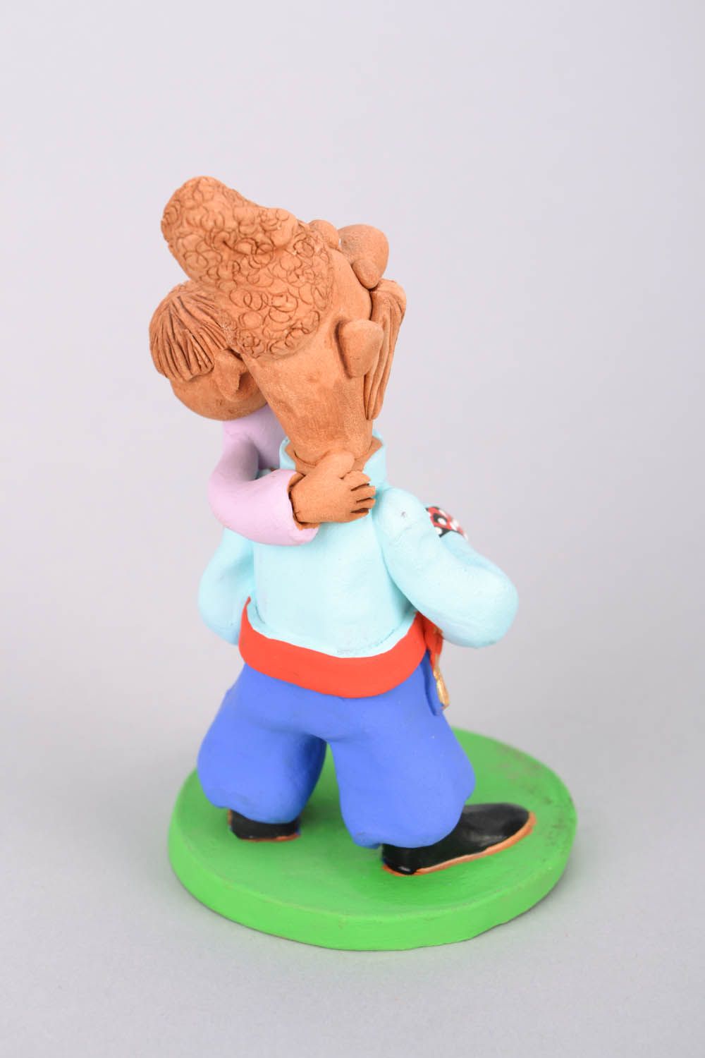Clay statuette Cossack with a Child photo 5