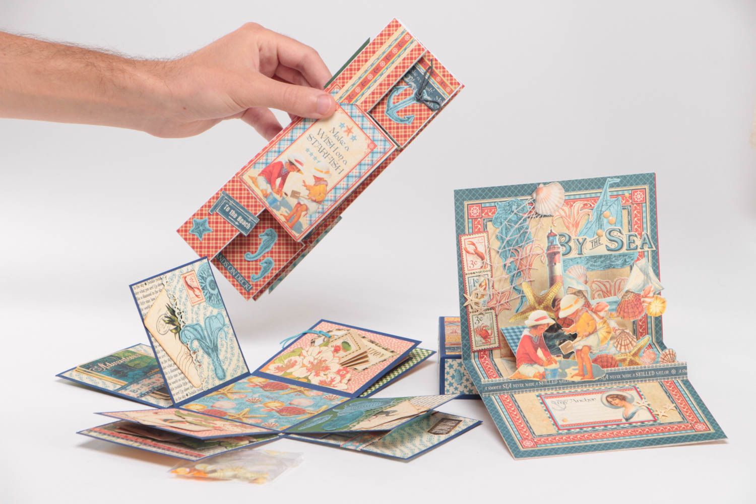 Carte 3D et boîte à souvenirs technique de scrapbooking faites main originales photo 5