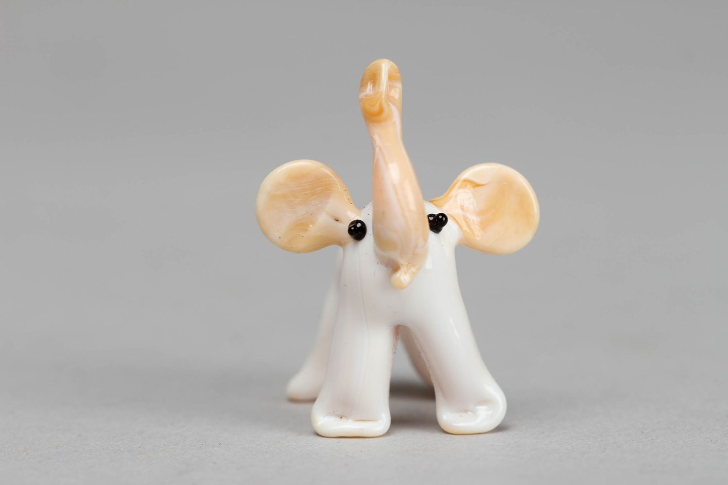 Handgemachte Lampwork Figurine Elefant aus Glas foto 3