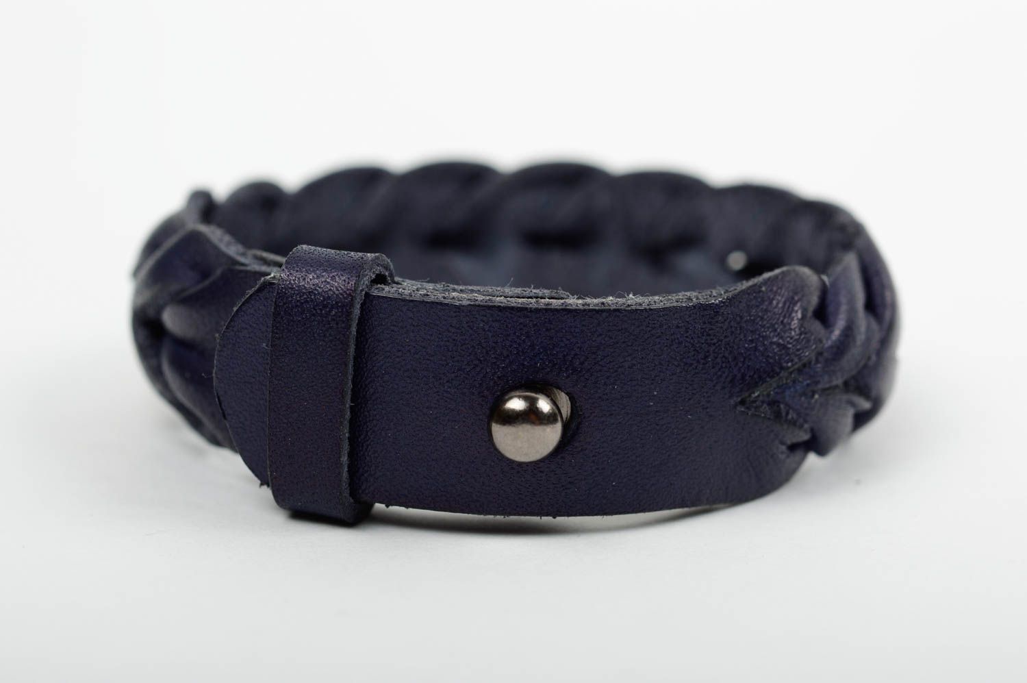 Stylish handmade leather wrist bracelet designer jewelry fashion gift ideas photo 2