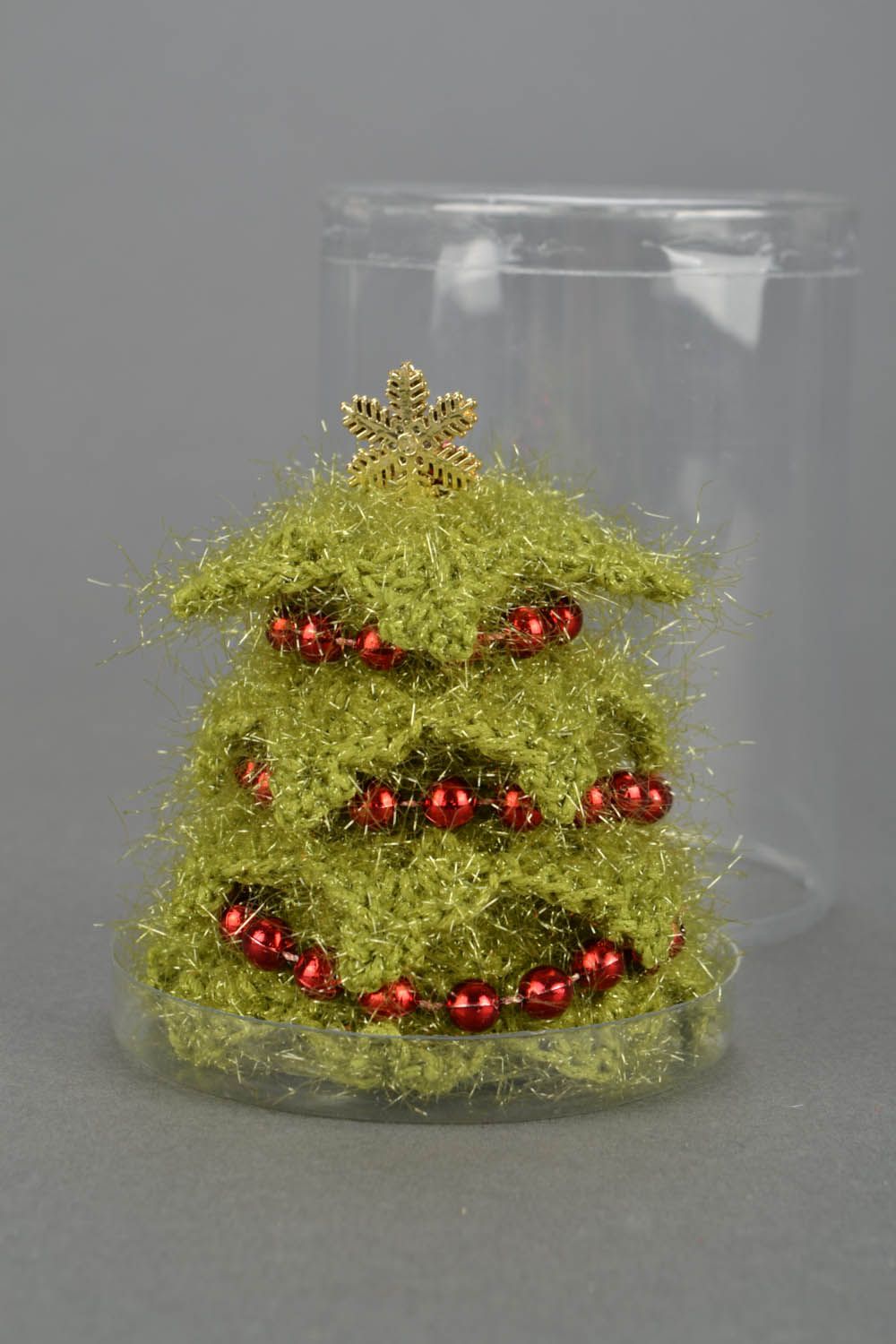 Árvore de Natal decorativa de malha artesanal  foto 3