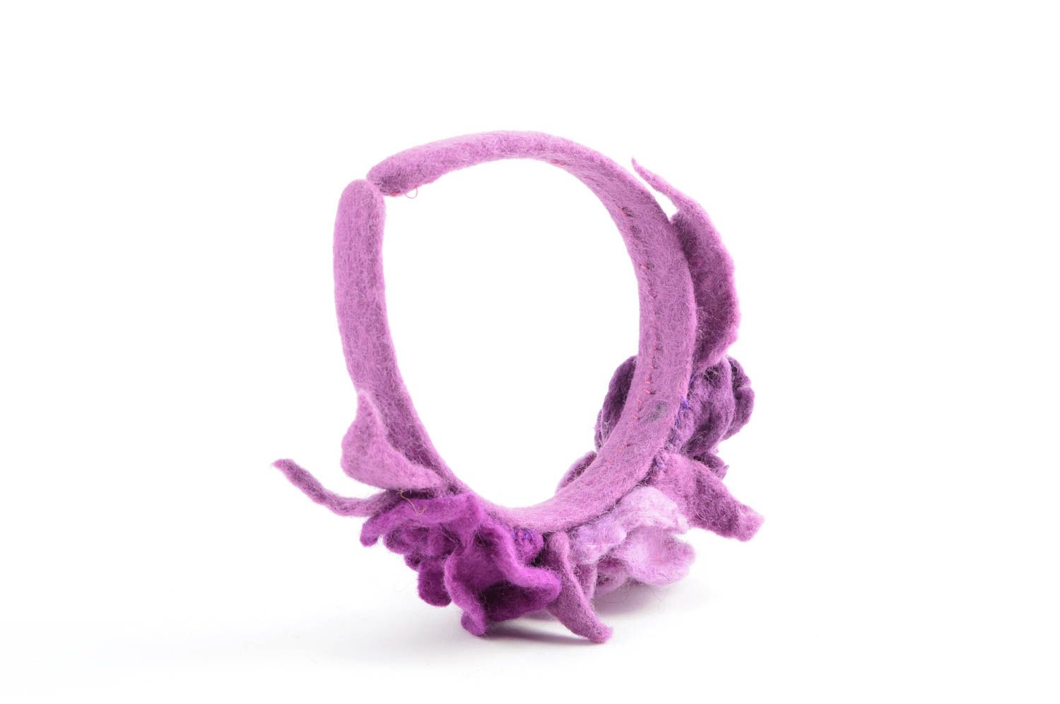 Corona para el pelo violeta accesorio para el cabello artesanal regalo original foto 4